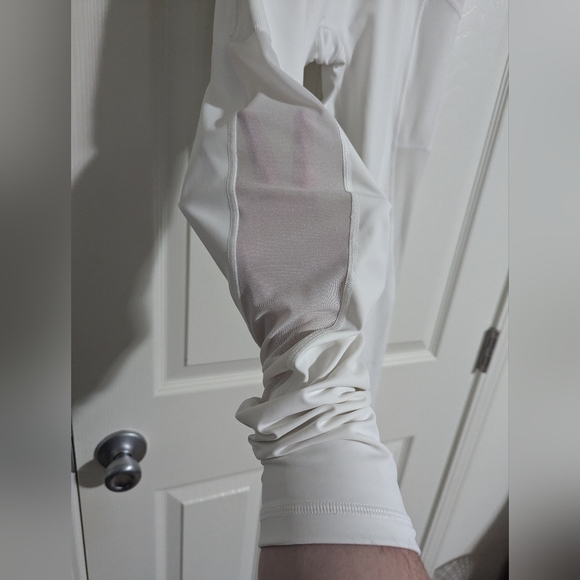 Aerie Offline Goals 7/8 Legging White Mesh Details High Waist Medium - Picture 6 of 9